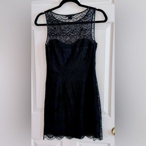 Armani Exchange Black Lace Mini Dress